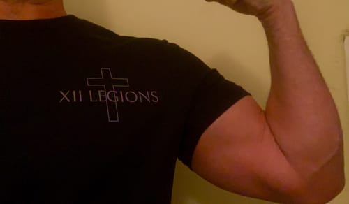 Customer photo review of SAINT MICHAEL T-shirt