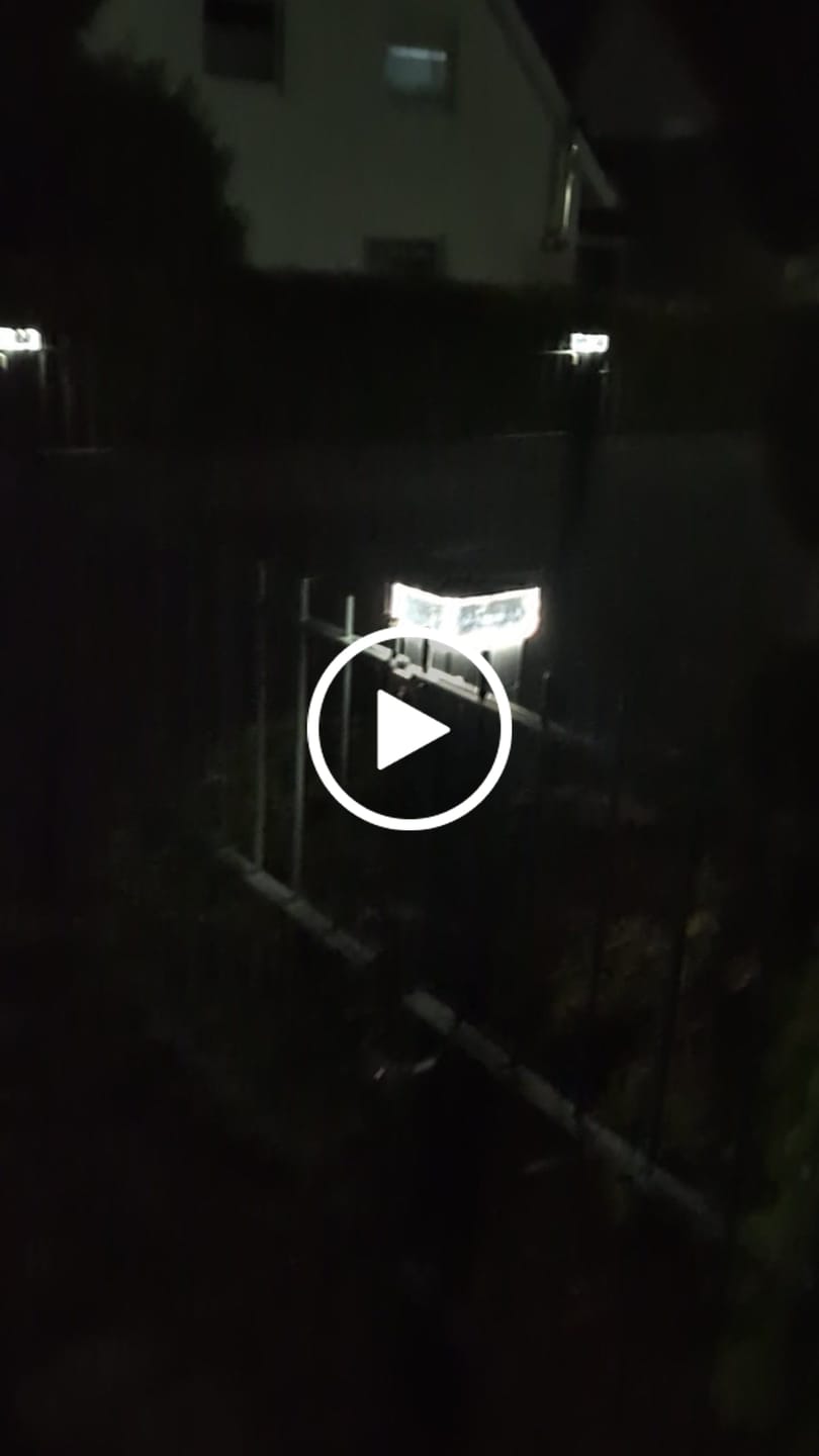 Customer video review of 6040 Solar Zaunleuchte LED - 60X40mm