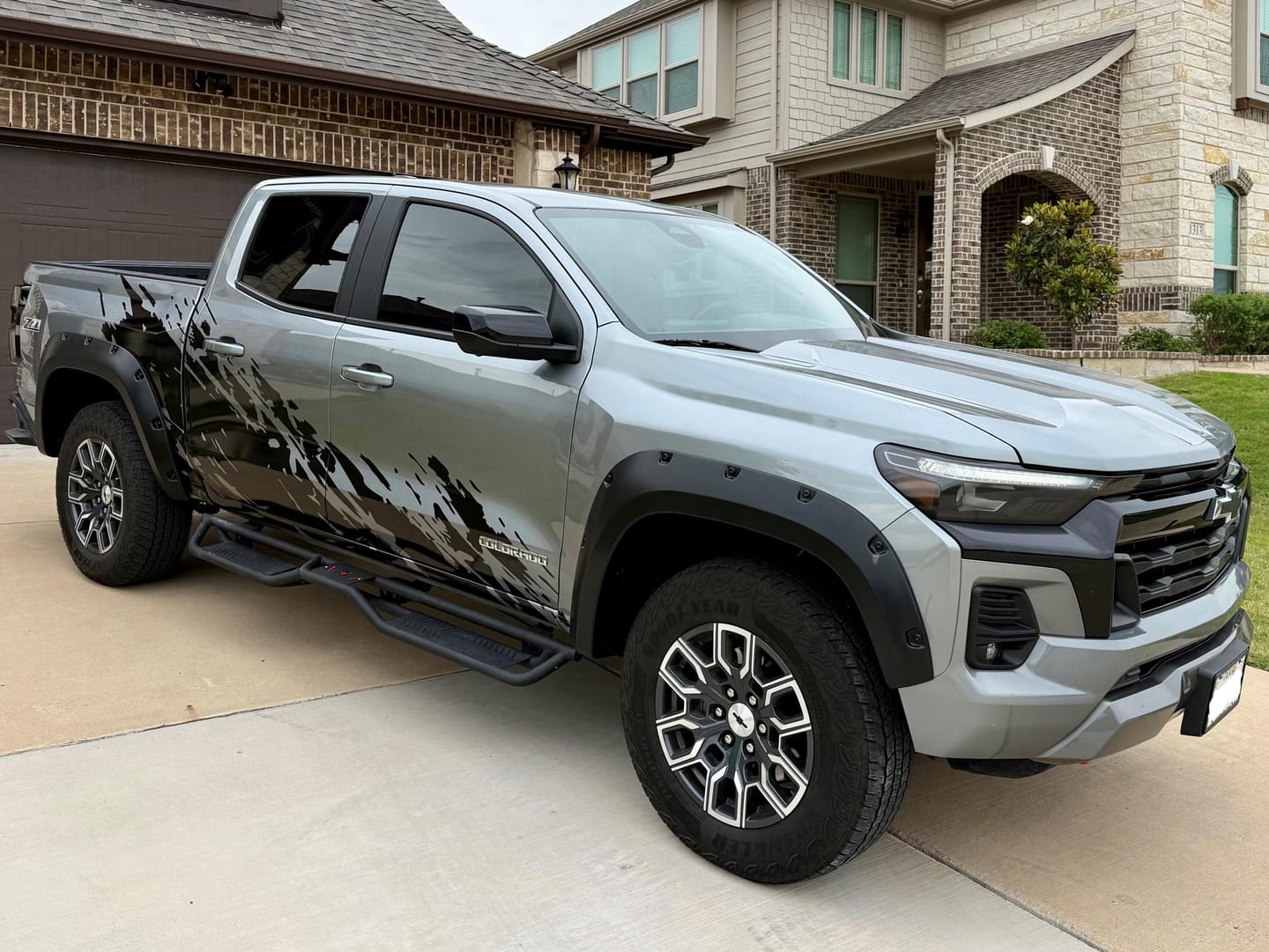 Customer photo review of Chevy Colorado Truck Mud Splash Graphic Sticker. #6897