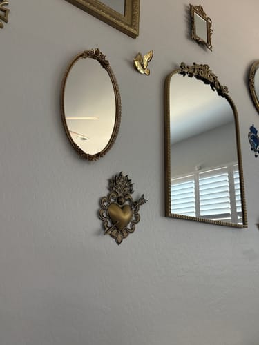 Customer photo review of Mexican Hand Painted Tin Heart Corazon Hojalata Corazon de Hojalata Corazon Corazon