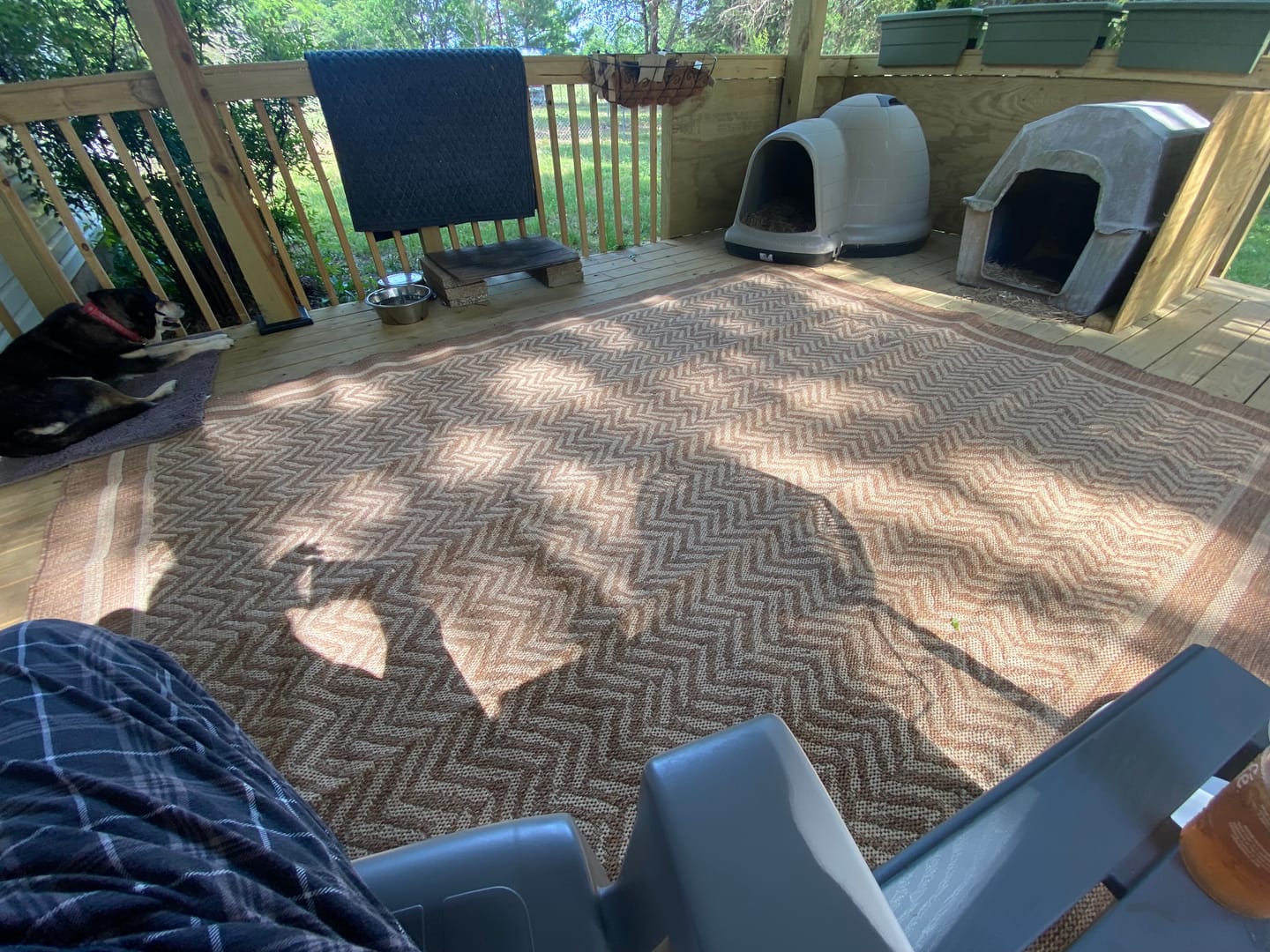 Customer photo review of Loom Indoor/Outdoor Rug - Brown