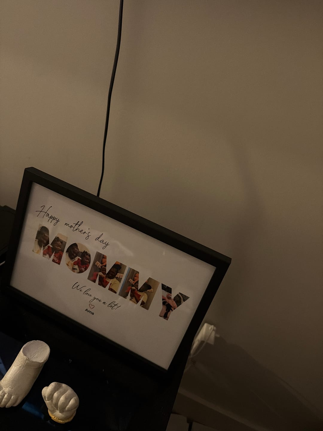 Customer photo review of Happy Mom's Day - Personalized Poster