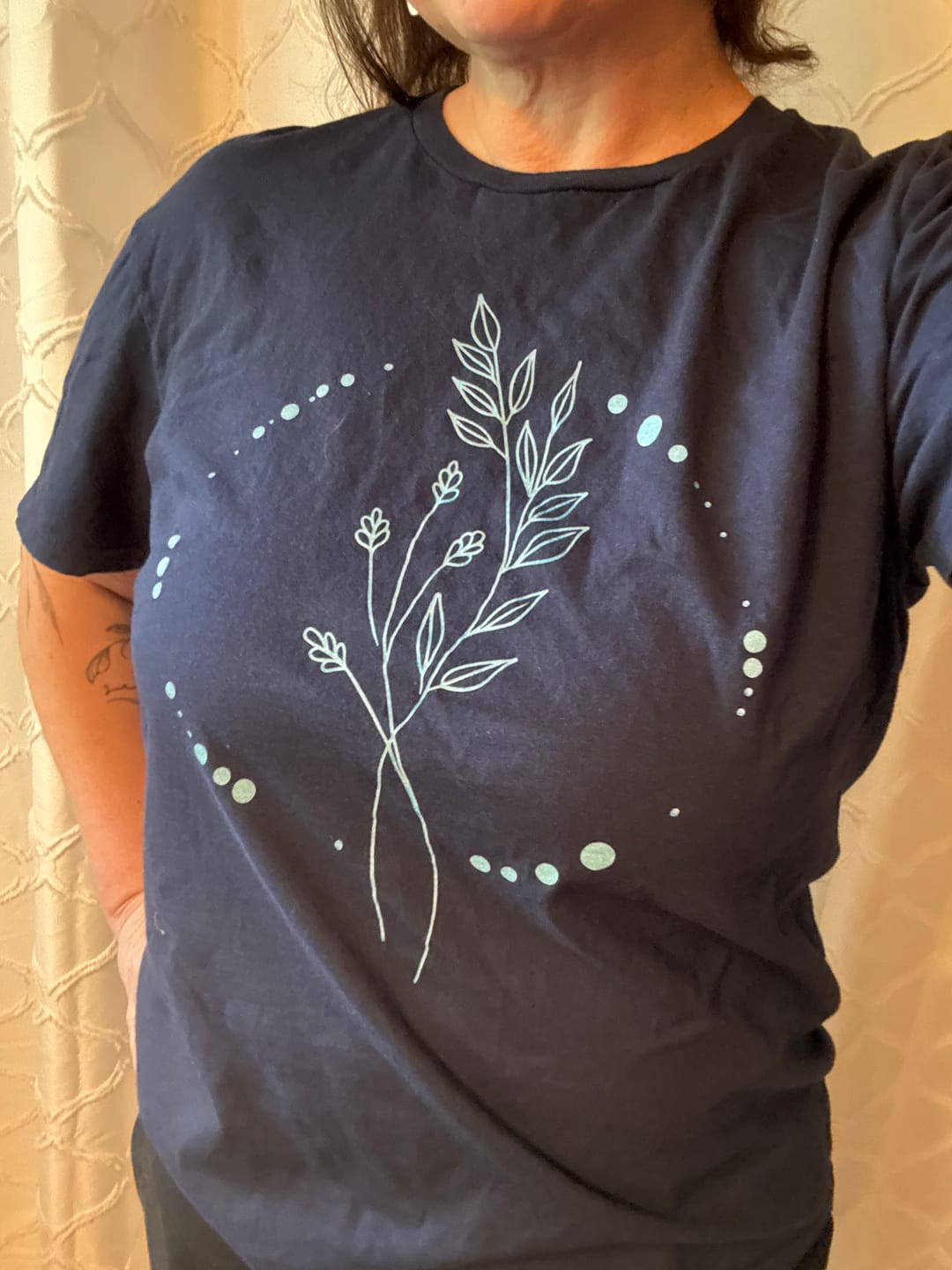 Customer photo review of Lunar Flora T-Shirt