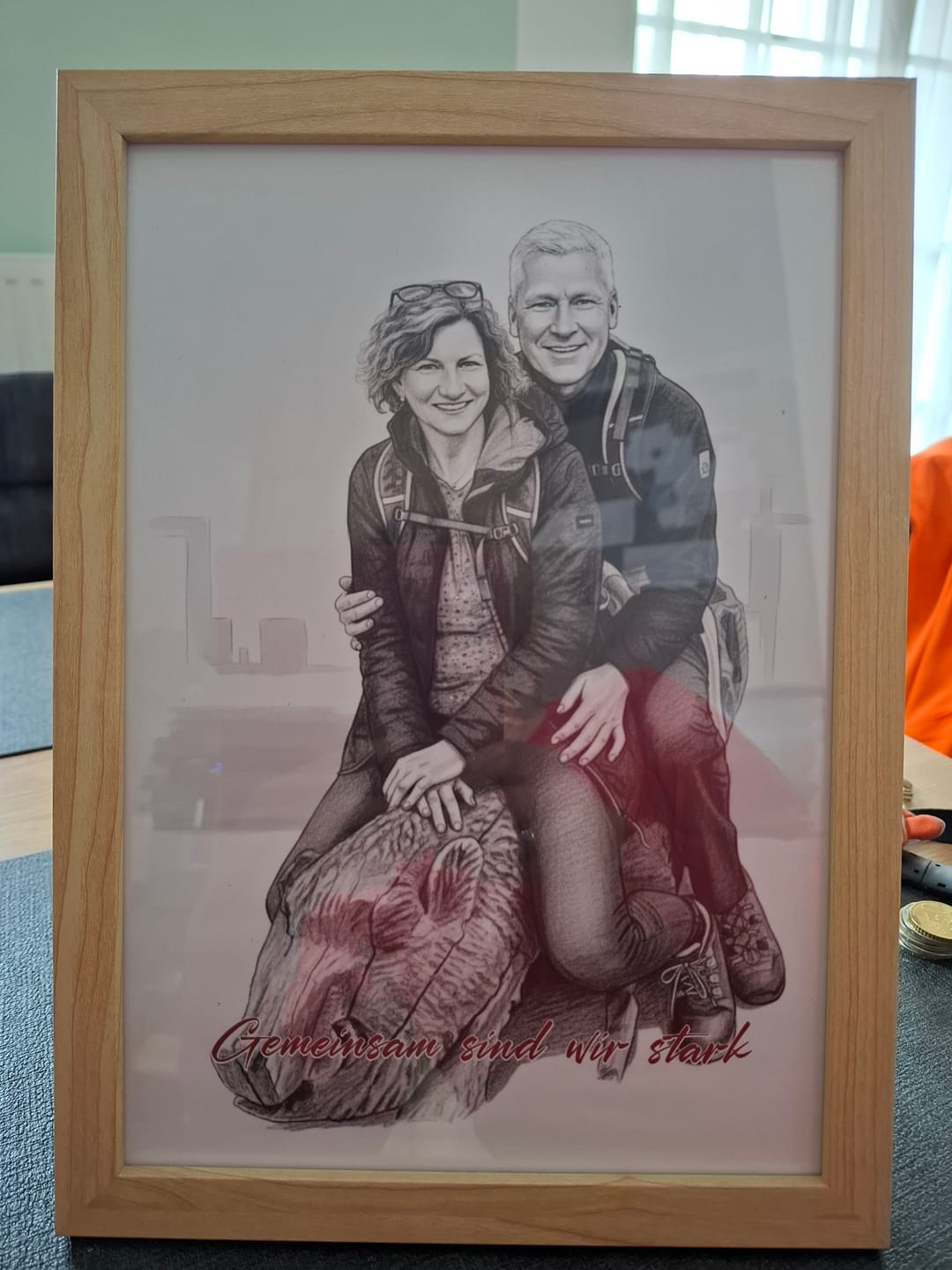 Customer photo review of ColorSketch Poster Dein Foto als handgezeichnete Karikatur
