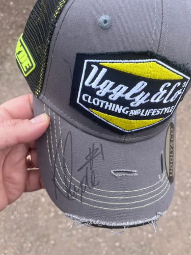 Customer photo review of Dark Grey Diamond Trucker Hat x Kyle Ryde #1