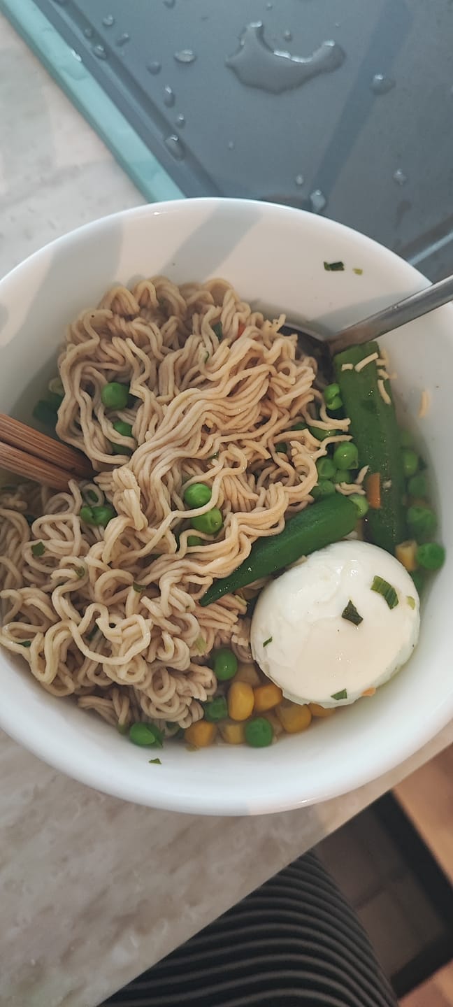 Customer photo review of Qetoe Low Carb High Protein Instant Cup Noodle - COMBO 12 PACK