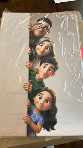 Customer photo review of Personalized Canvas - Animated Wall
