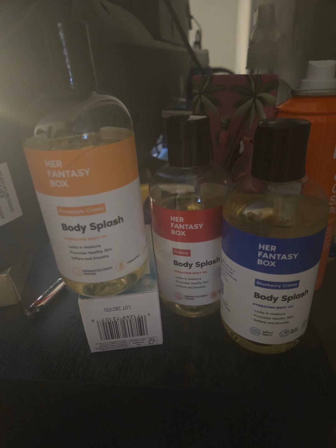 Customer photo review of Fruity Skin Body Oil Bundle