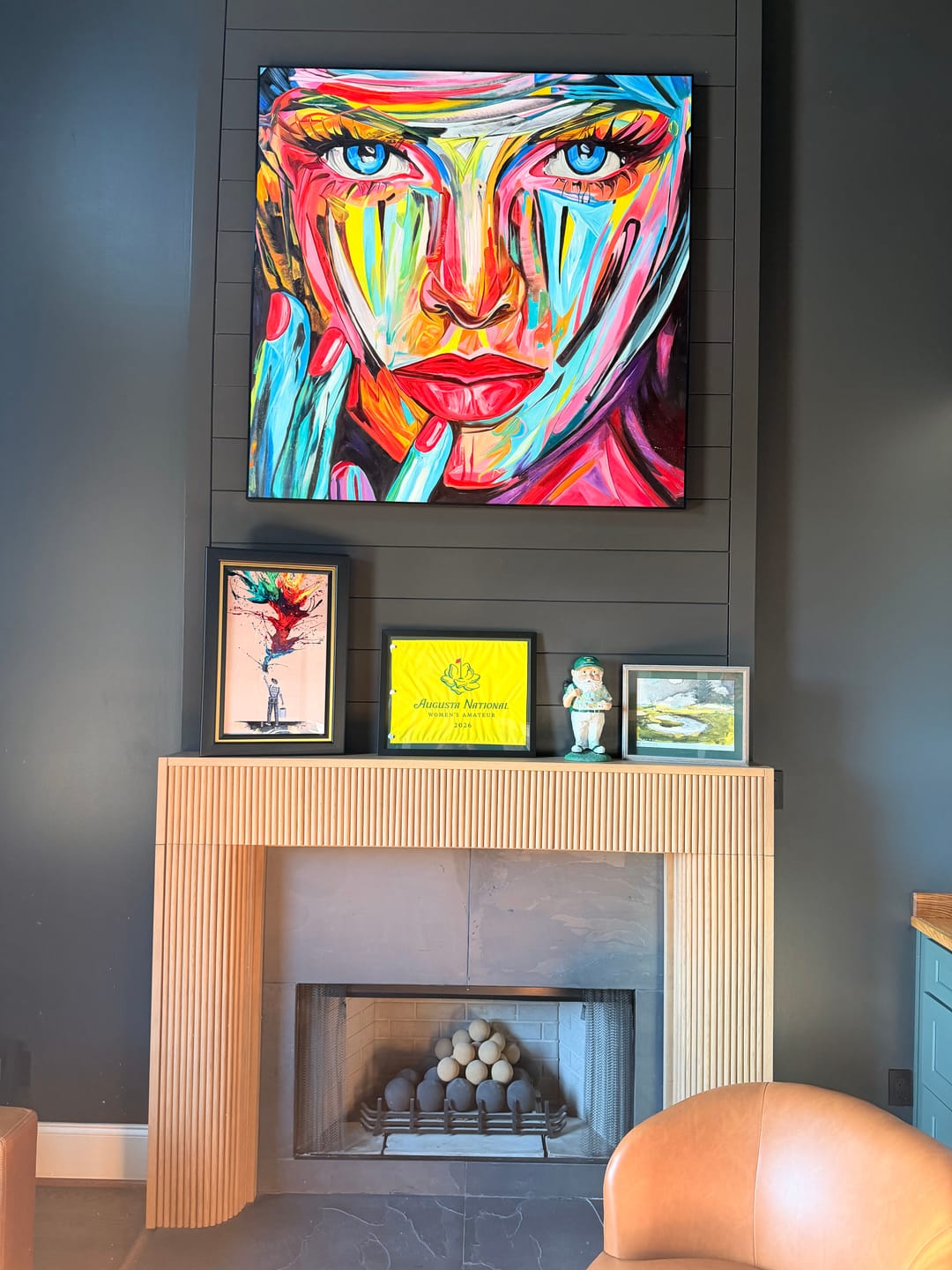 Customer photo review of Face Abstract Wall Art