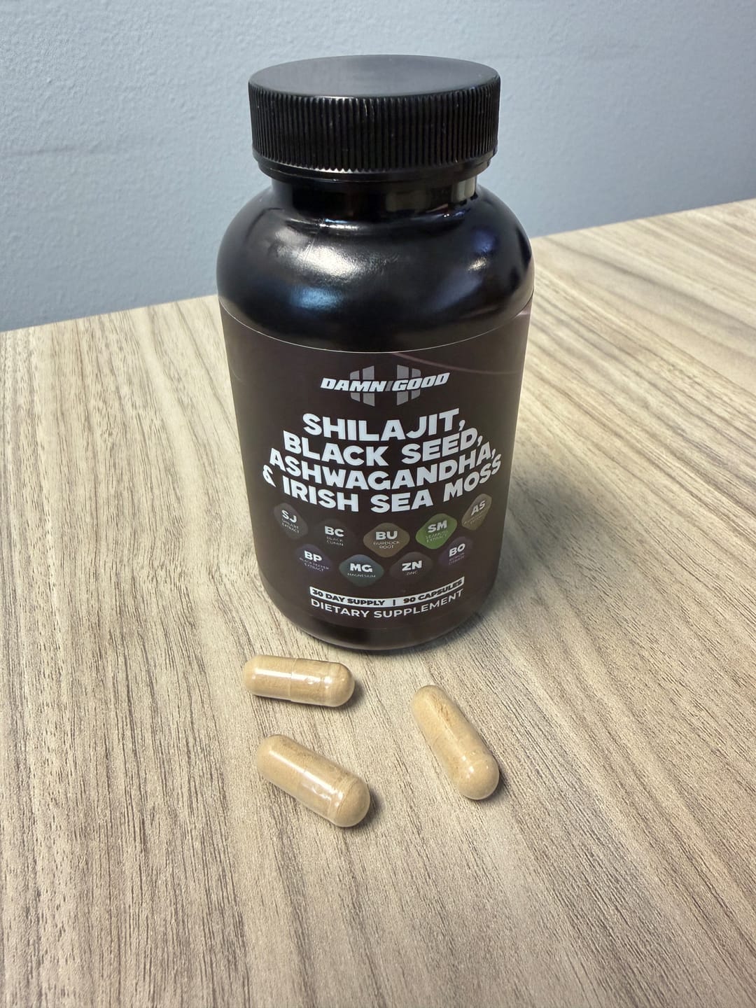 Customer photo review of Damn Good™ Shilajit Power Stack - 90 Capsules (30 Servings)
