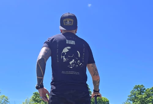 Customer photo review of PSALM 3:7 T-shirt