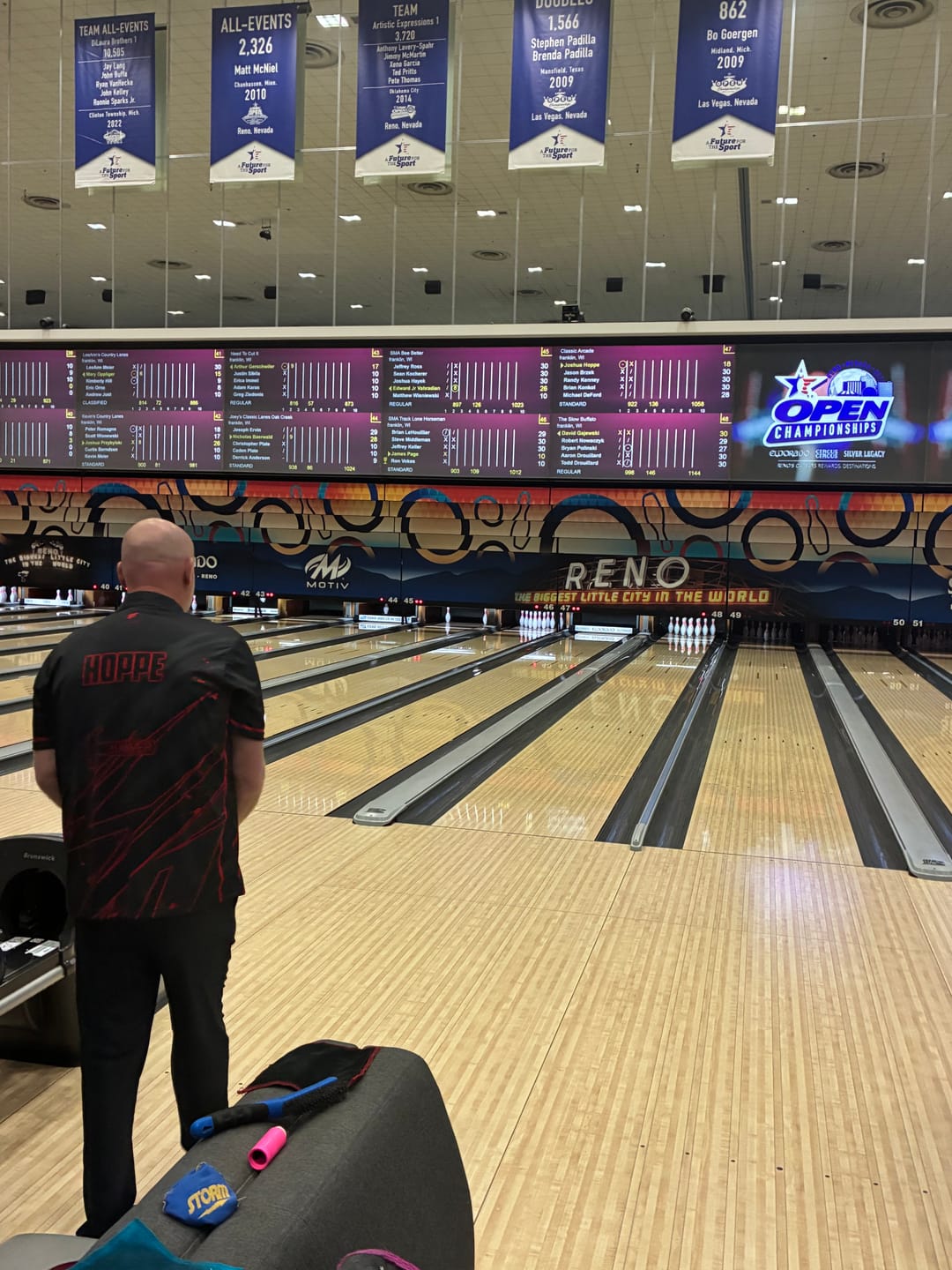 Customer photo review of Darren Tang 2024 - Blackout Black Red - Bowling Jersey