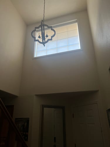 Customer photo review of SmartWings Motorized Light Filtering Solar Shades 1%/3%/5% Openness Aventus
