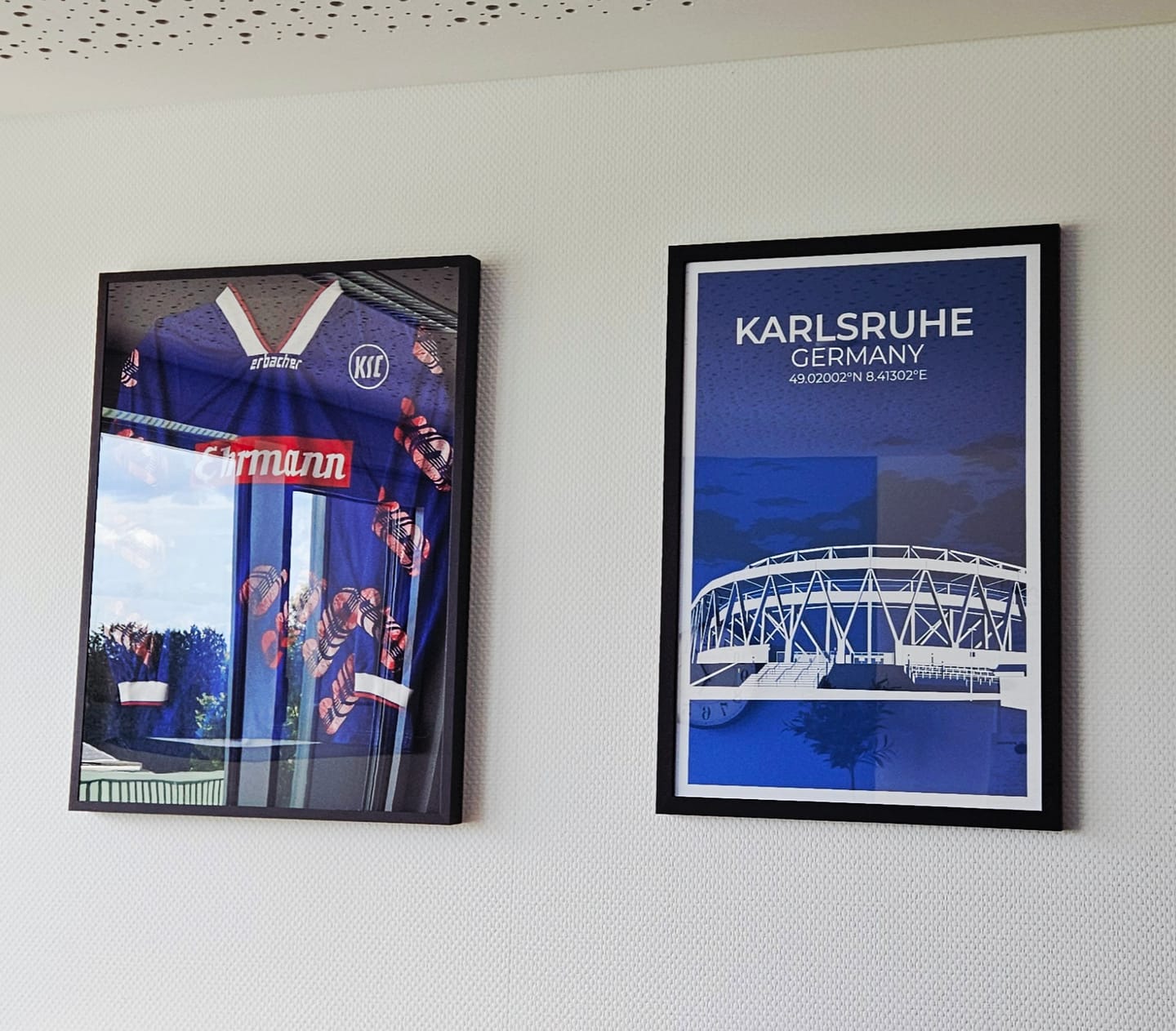 Customer photo review of Stadion Illustration Poster Karlsruhe
