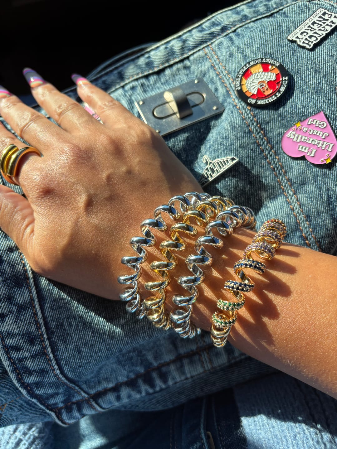 Customer photo review of ONION RING BRACELETS