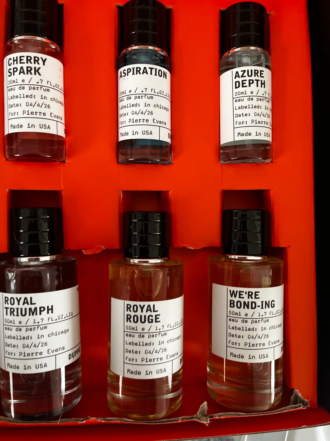 Customer photo review of 6 Scents. 1 Affordable Price.
