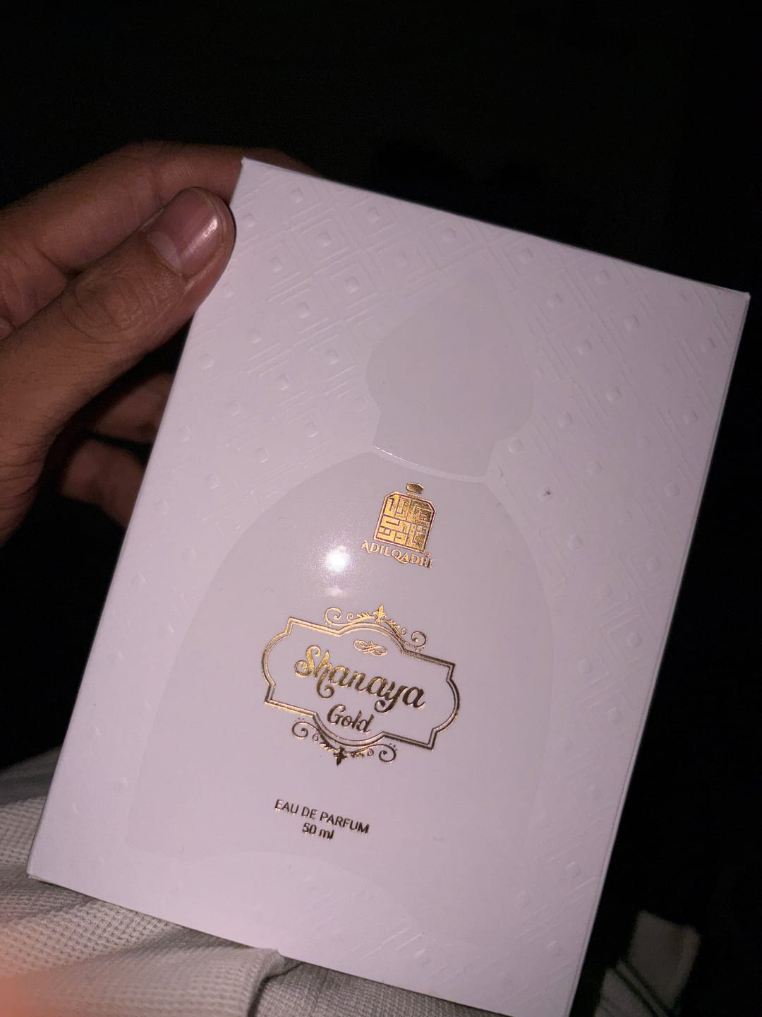 Customer photo review of Shanaya Gold Gourmand Perfume Spray 50 ML