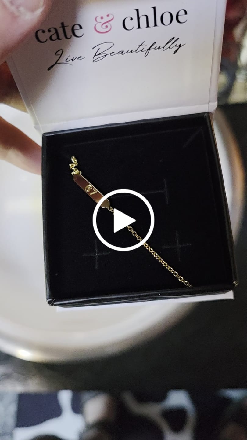 Customer video review of 18k White Gold Plated 67 Bracelet for Women