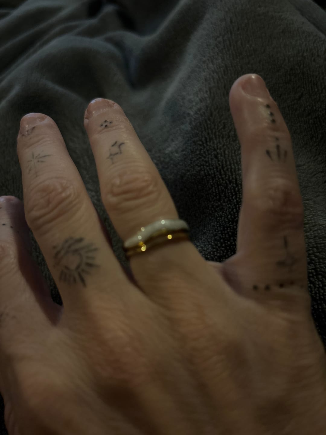 Customer photo review of Layered Sahara Gold Ring