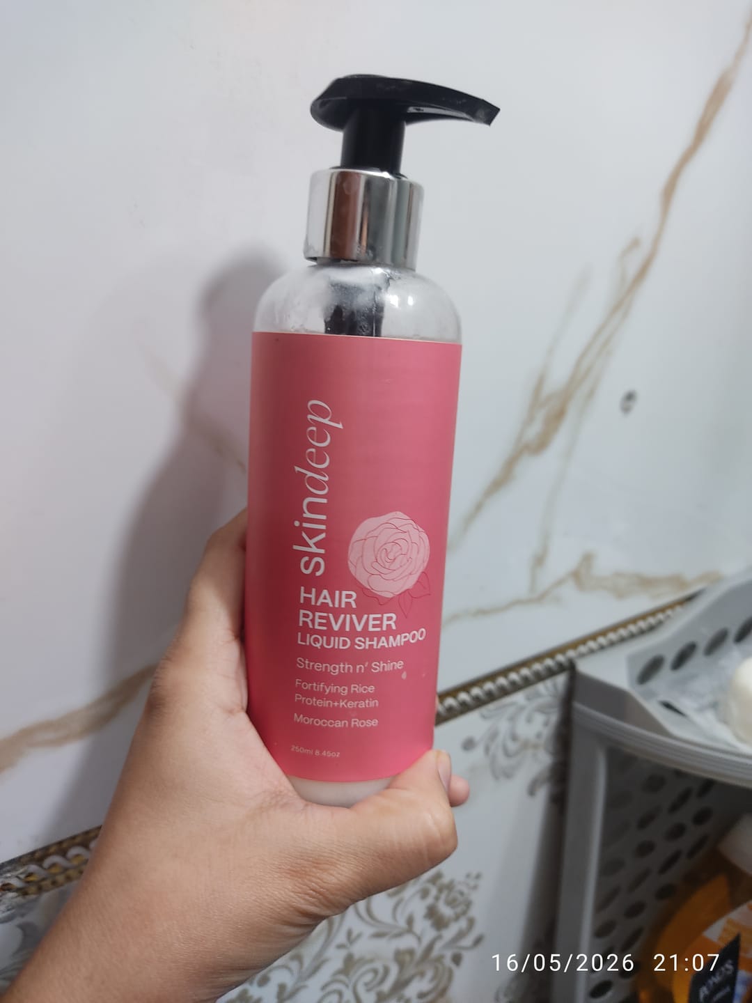 Customer photo review of HAIR REVIVER - Rice Protein Liquid Shampoo