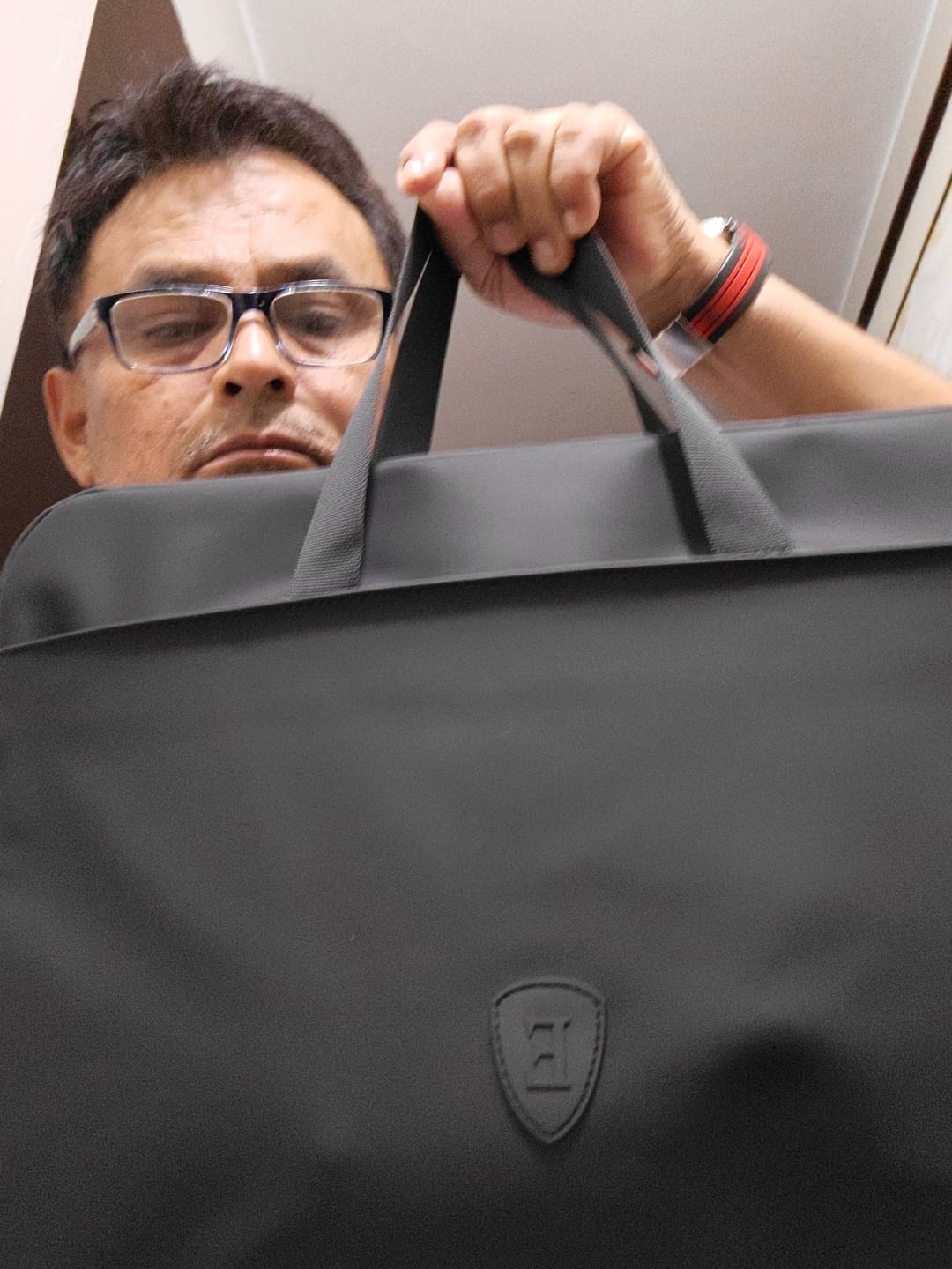 Customer photo review of Premium Laptop Bag Black