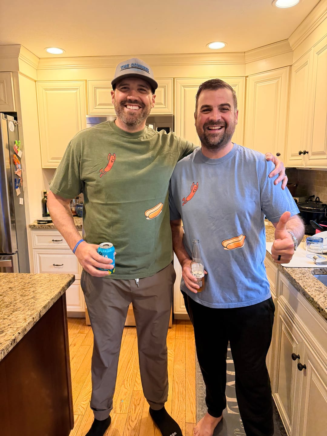 Customer photo review of Hotdog Dive — Premium Tee