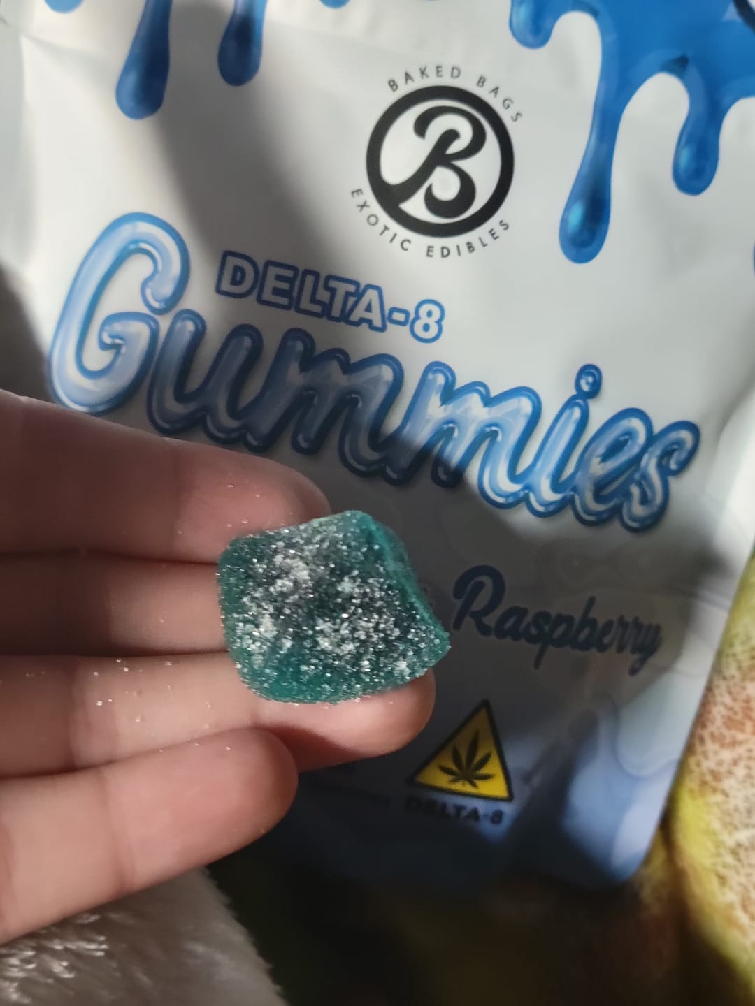 Customer photo review of GUMMIES - SOUR BLUE RASPBERRY