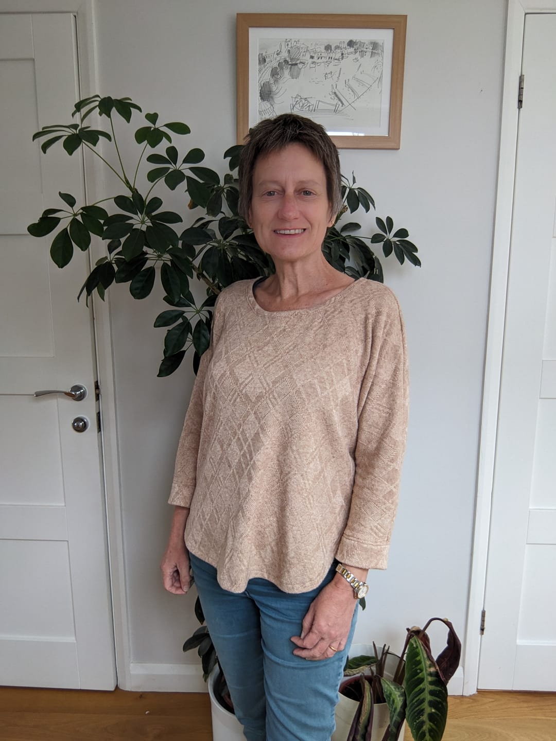 Customer photo review of Soft Melange Jacquard Knit Fabric
