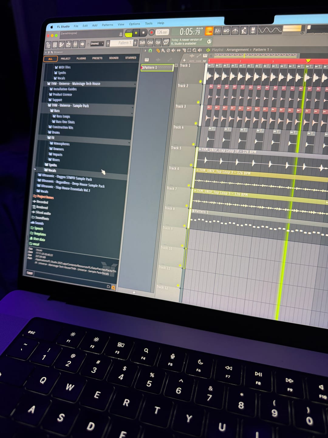 Customer photo review of Universe - Mainstage Tech House - Sample Pack