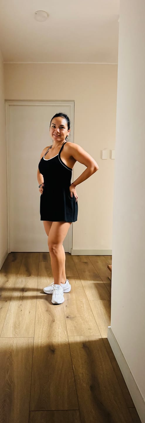 Customer photo review of Active tennis dress black