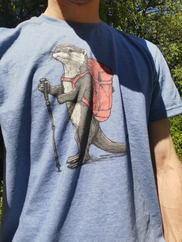 Customer photo review of Otter Backpacker T-Shirt
