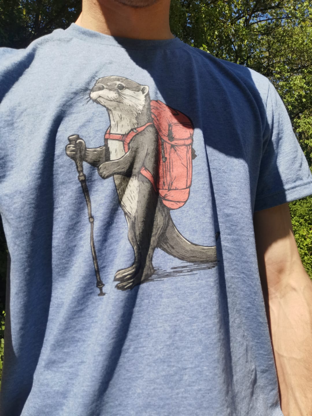 Κριτική με φωτογραφία πελάτη για το Otter Backpacker T-Shirt