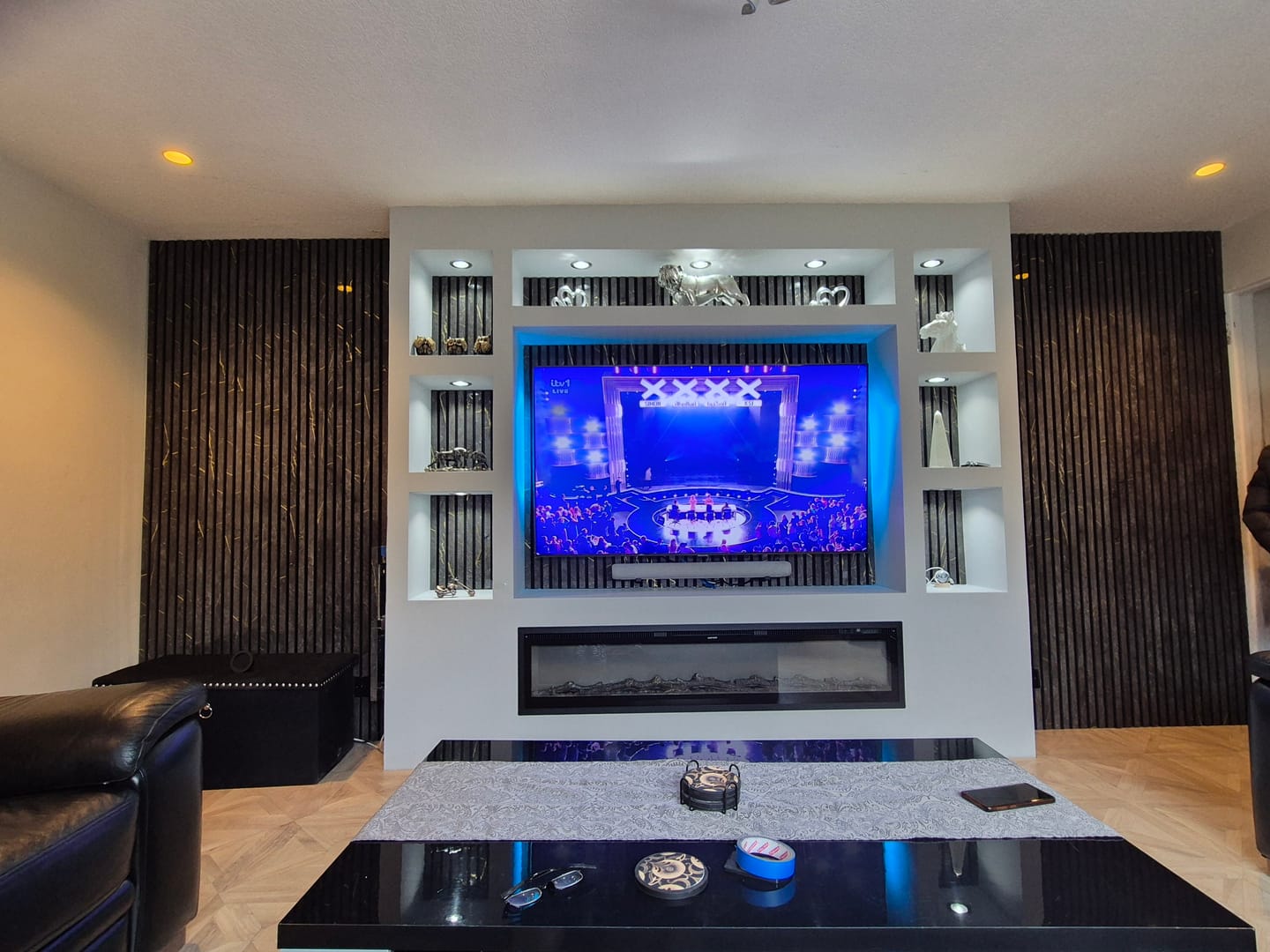 Customer photo review of Premium Acoustic Marble Wall Panel (Multiple Colours)