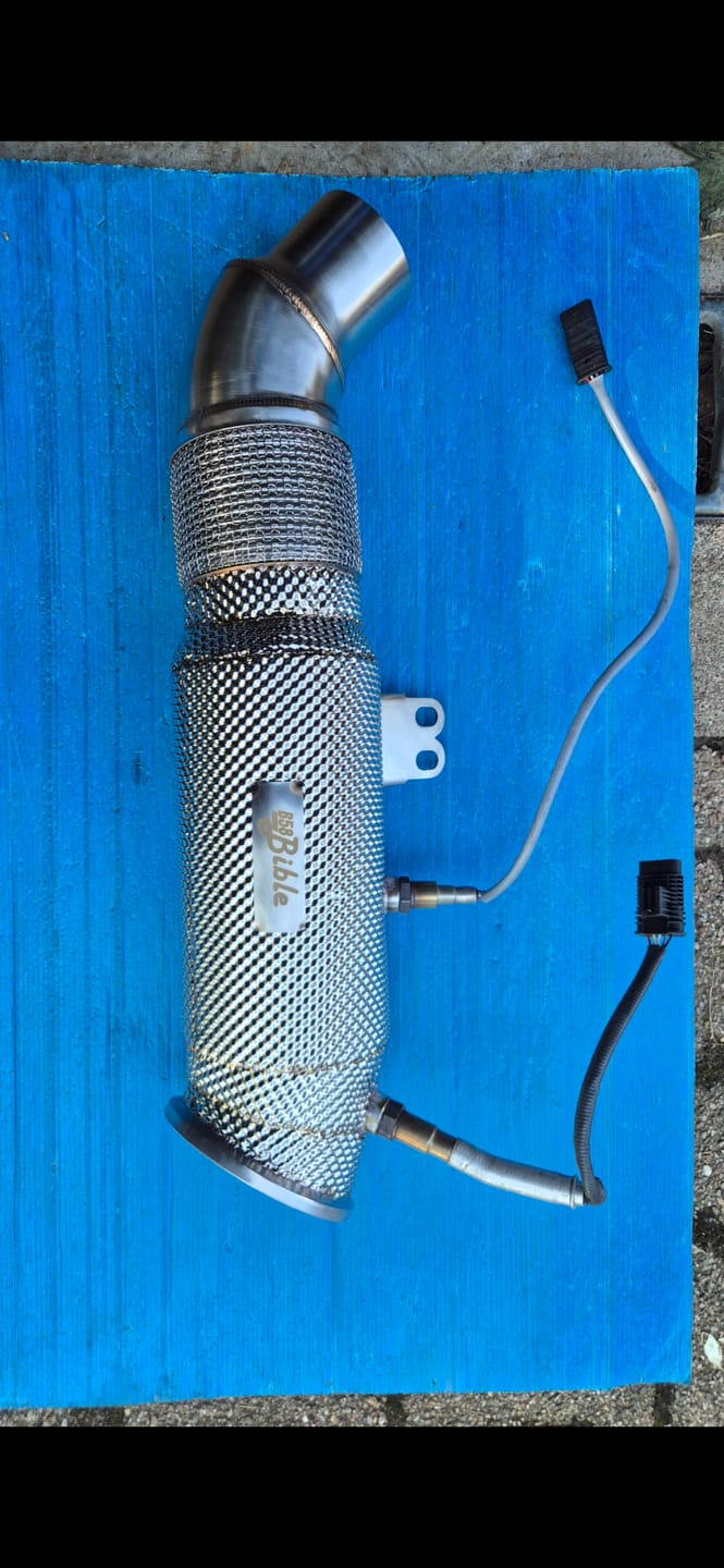 Customer photo review of 5 Inch Catless Downpipe