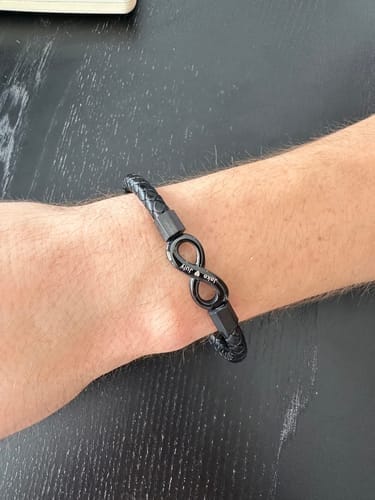 Customer photo review of "To My Man" Engraved Bracelet