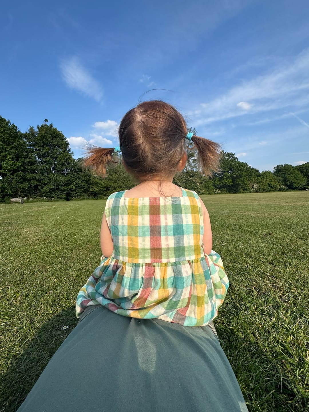 Customer photo review of Rainbow Reversible Pinny Dress
