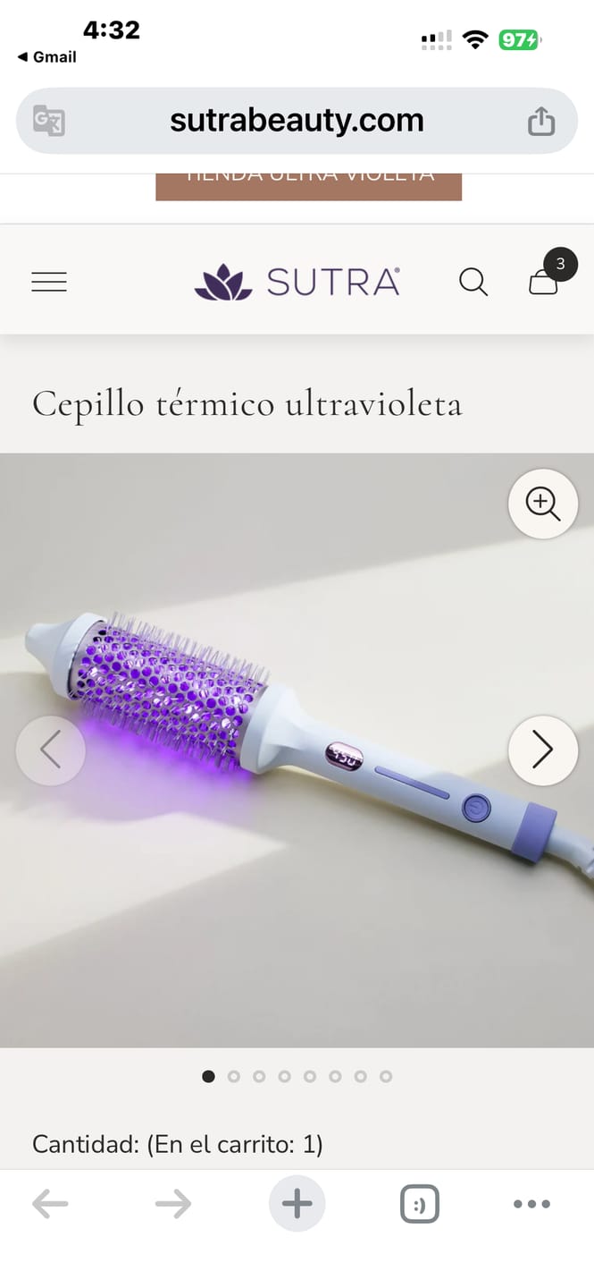 Customer photo review of Ultra Violet Thermal Brush