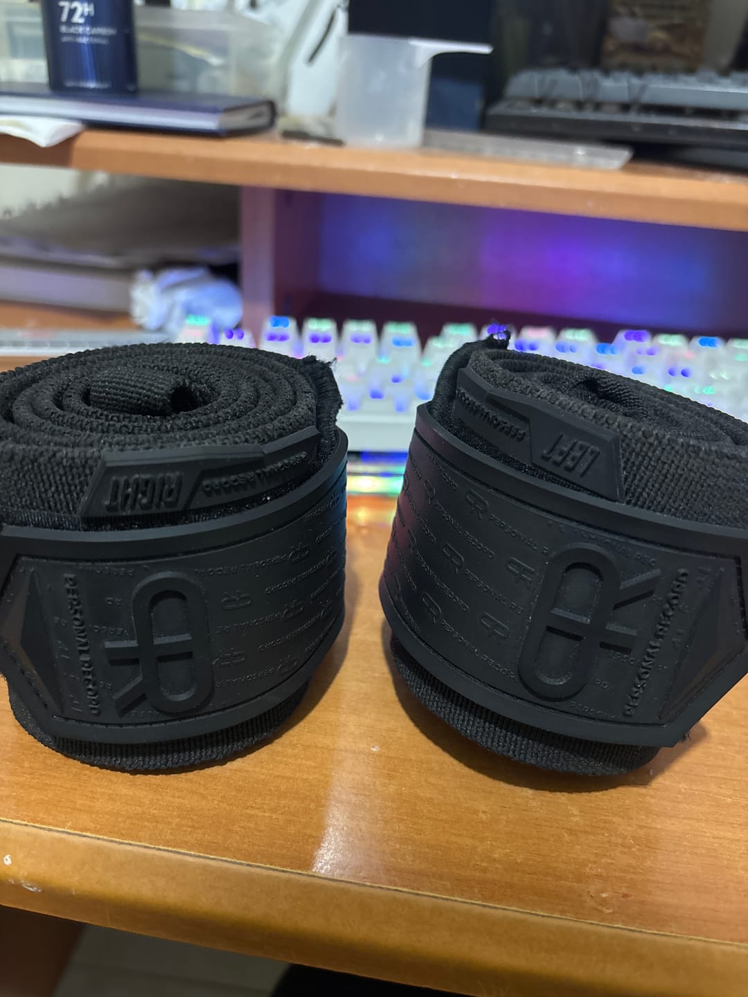 Customer photo review of PR Heavy Duty Premium Elbow Wraps - All Black