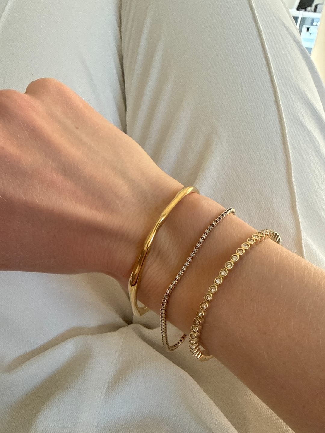 Customer photo review of Bezel Bangle