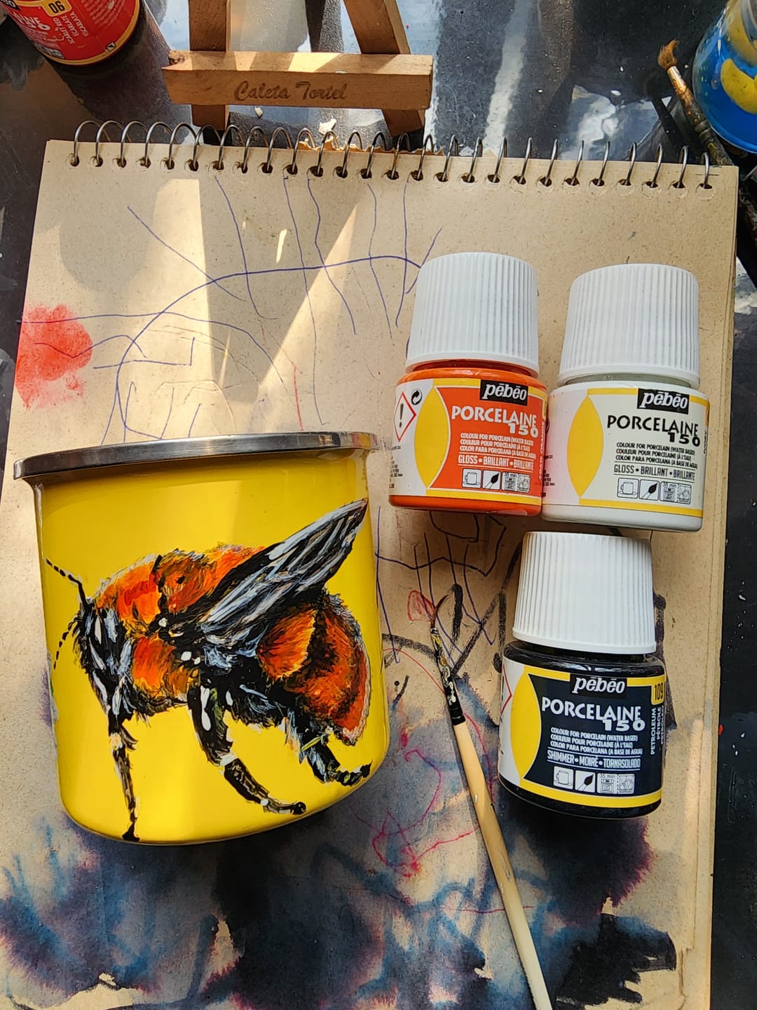 Customer photo review of Pebeo Porcelaine 150 - Pintura para Porcelana 45 ml