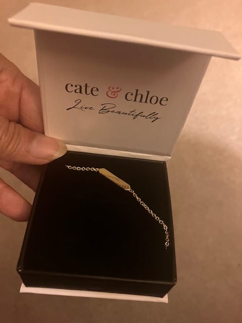 Customer photo review of 18k White Gold Plated 67 Bracelet for Women