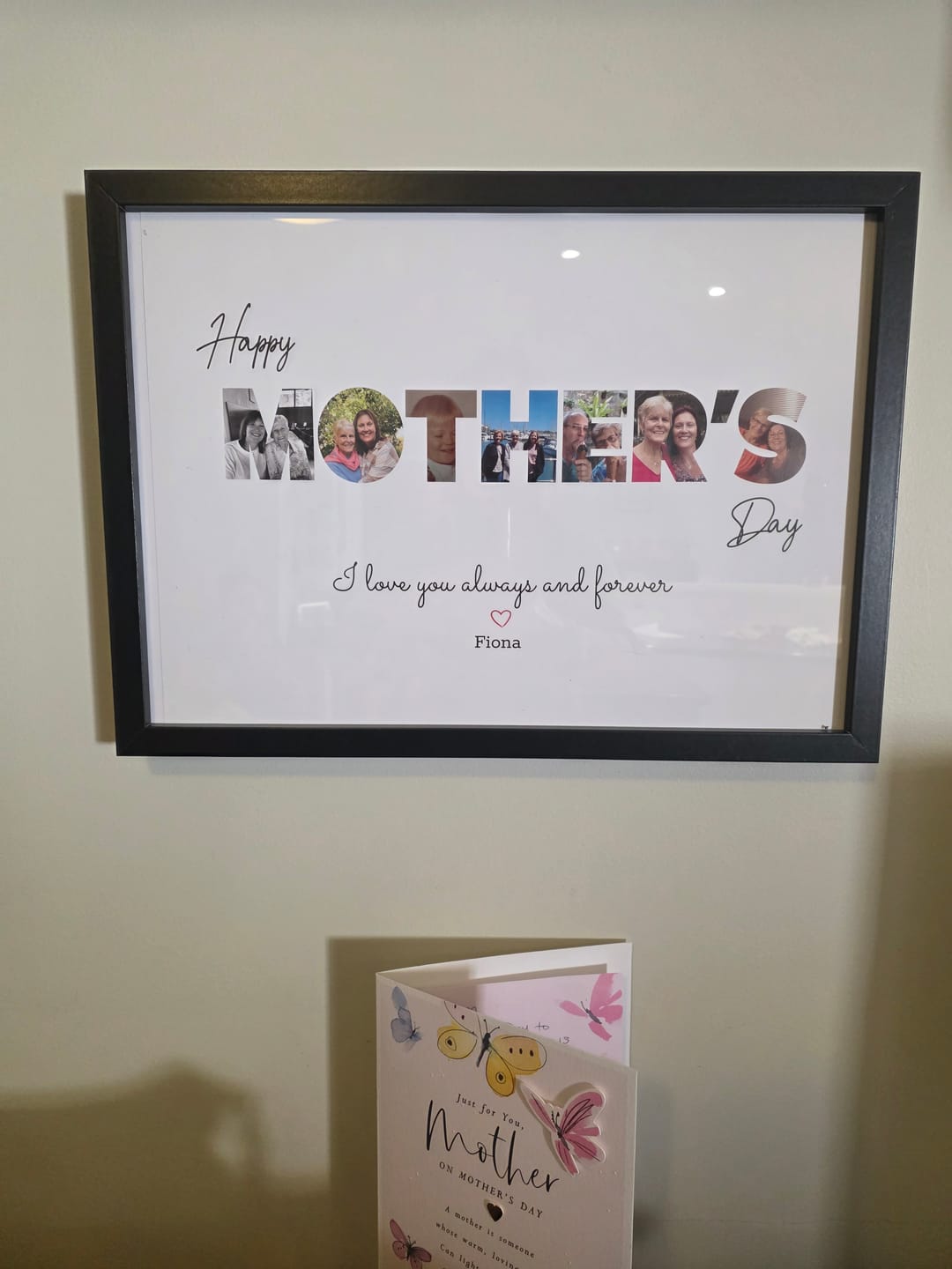 Customer photo review of Happy Mother's Day - Personalized Poster