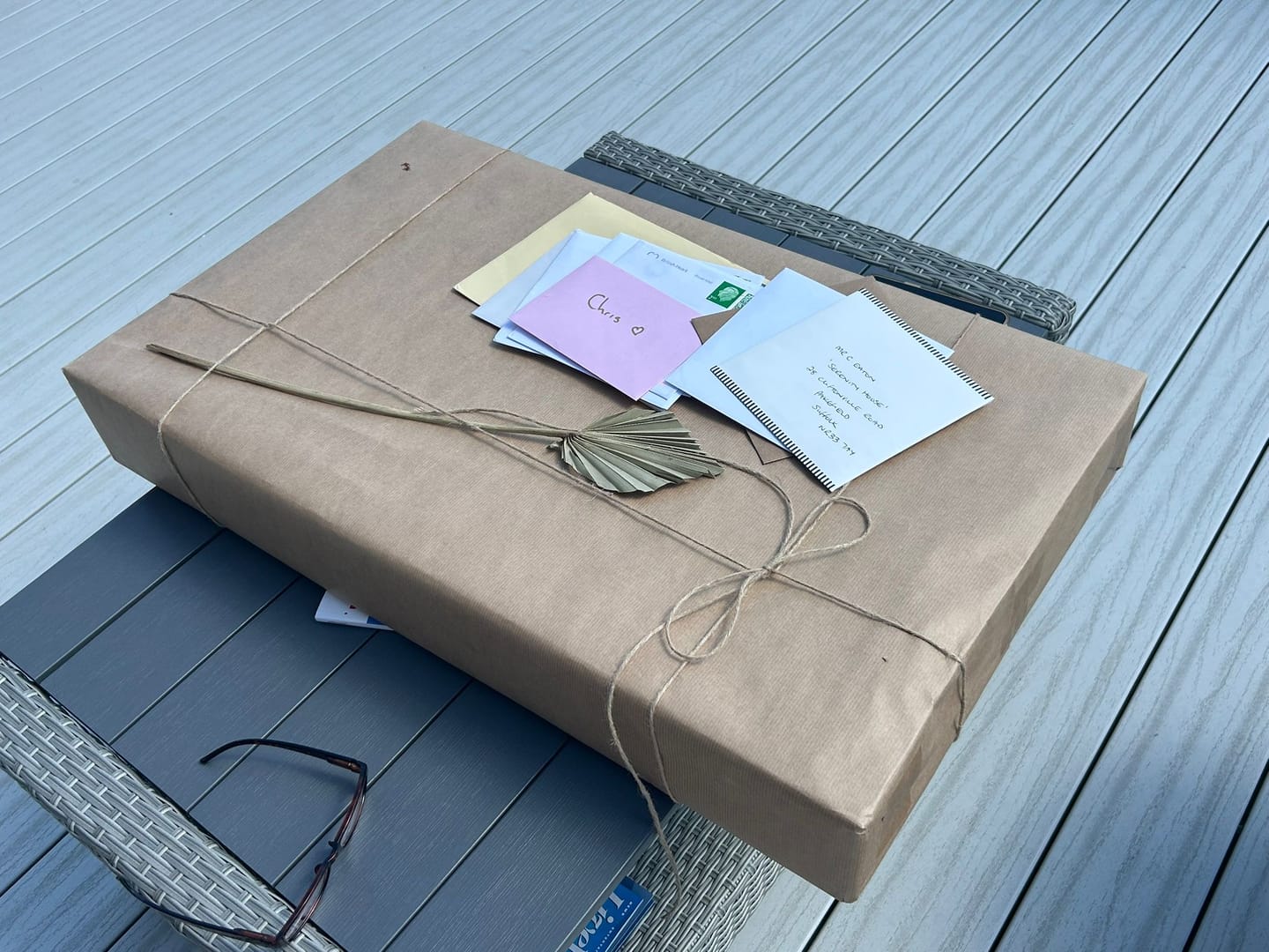 Customer photo review of Organic gift wrapping