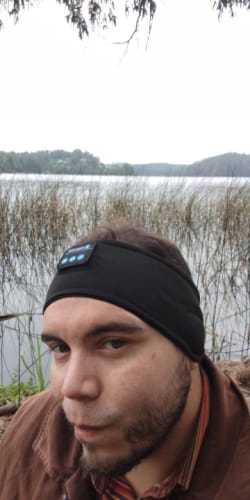 Customer photo review of Perytong Sleep Headphones – Bluetooth 5.4 Wireless Headband