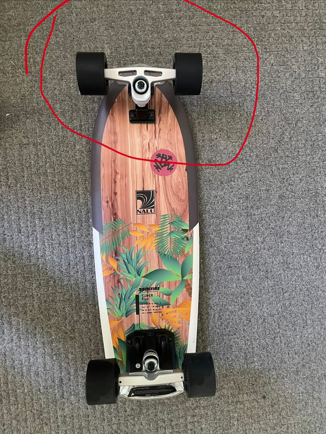 Customer photo review of Backfire Nalu Electric Surf Skate with R5s Remote