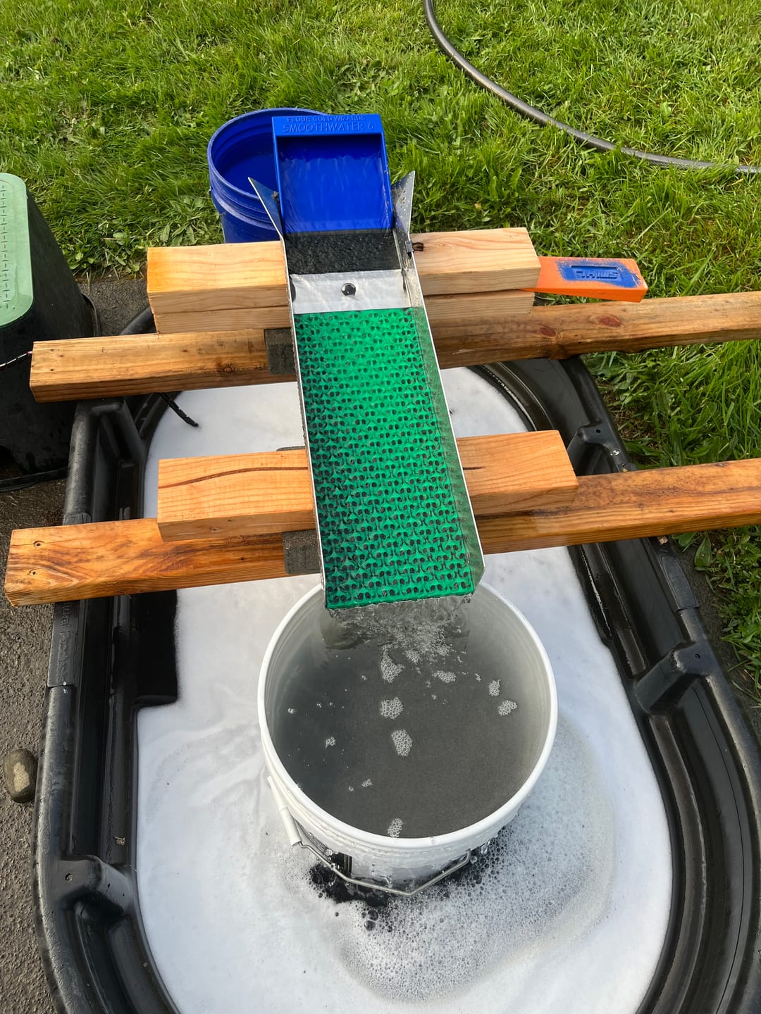 Customer photo review of 6X16 Mini-Dredge Sluice Mat - Dream Mat | Gold Prospecting Equipment