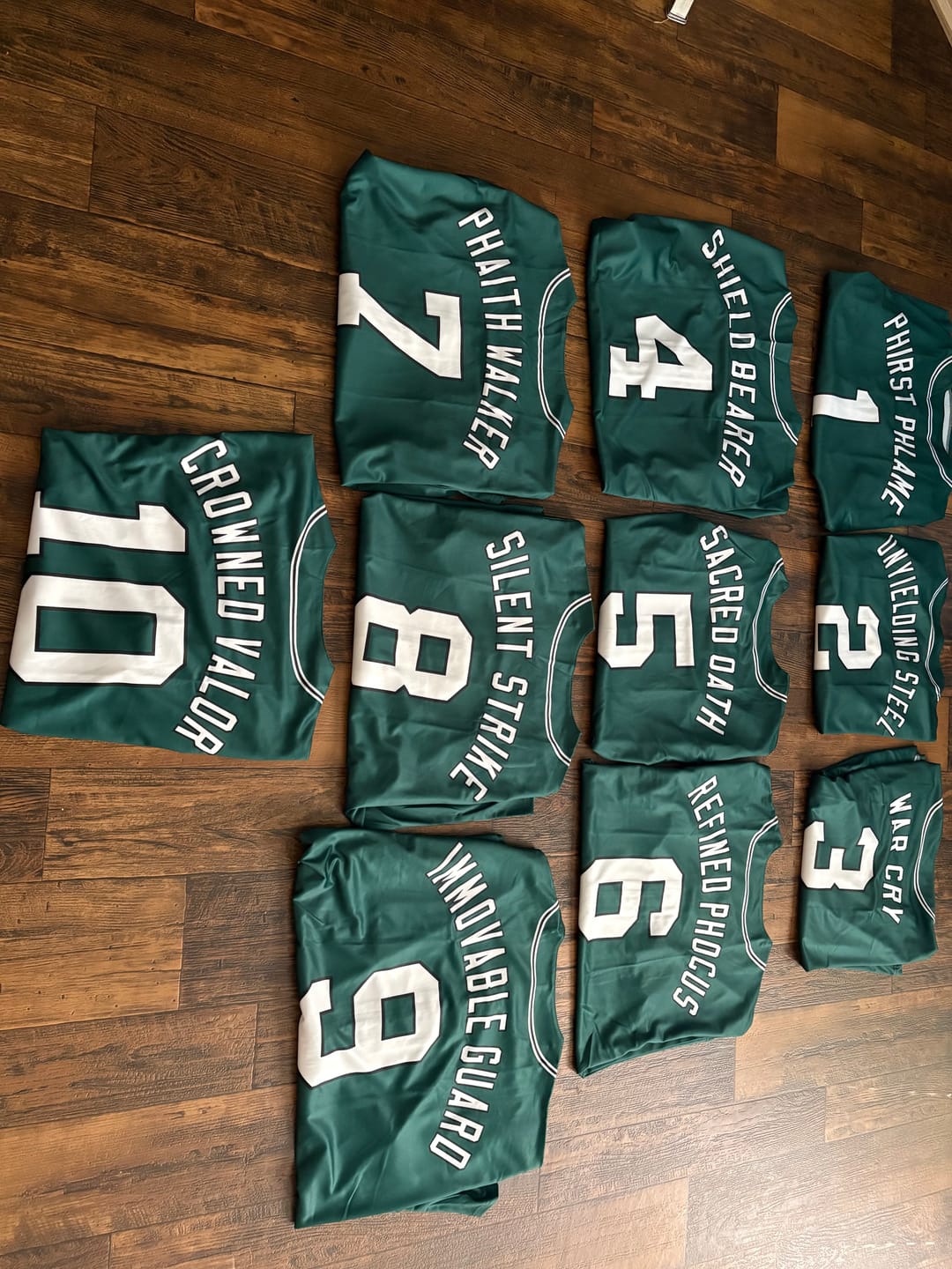 Customer photo review of Custom Green White-Black Classic Style Authentic Baseball Jersey