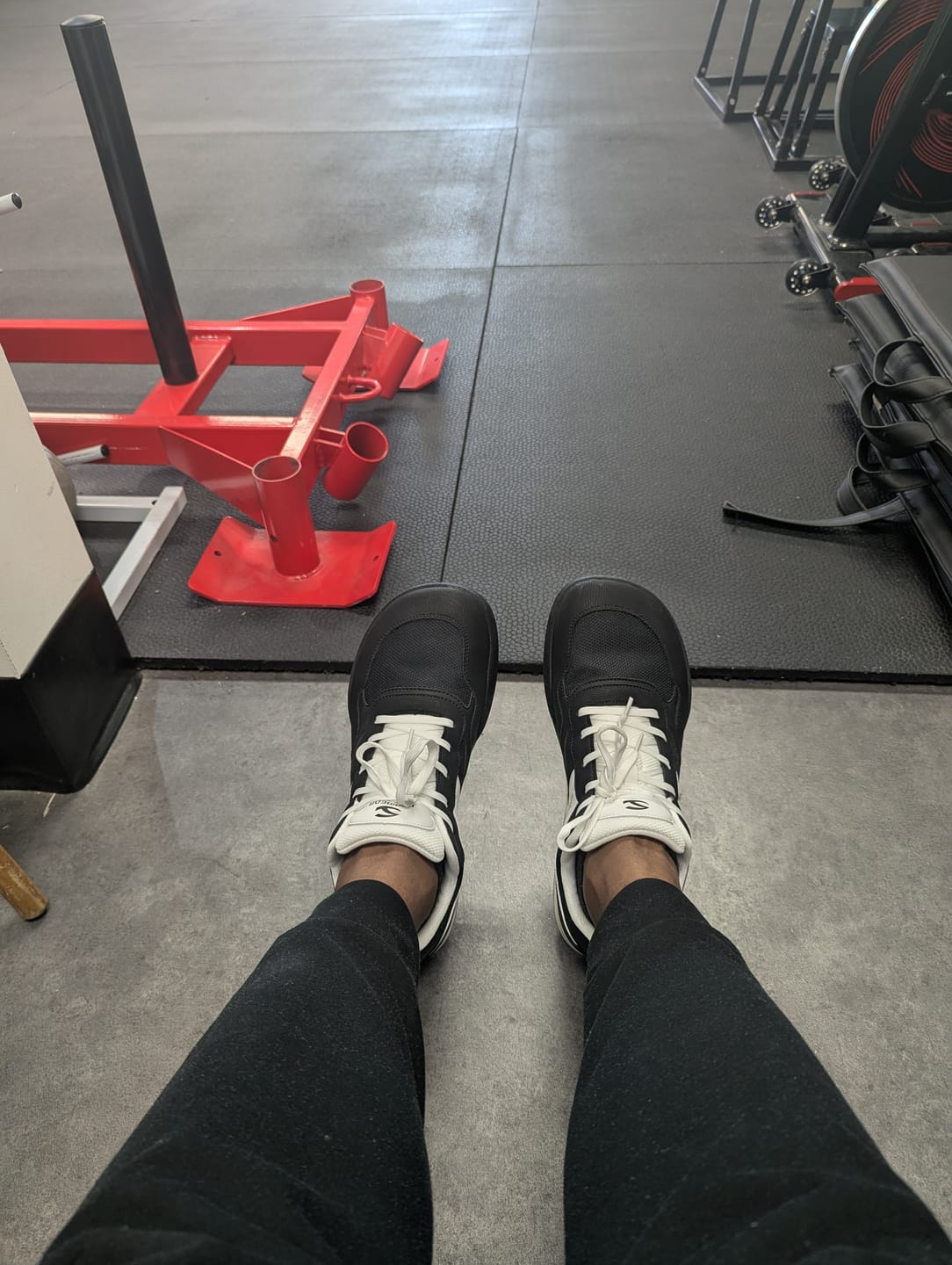 Customer photo review of Heather - Wide Toe Sneakers