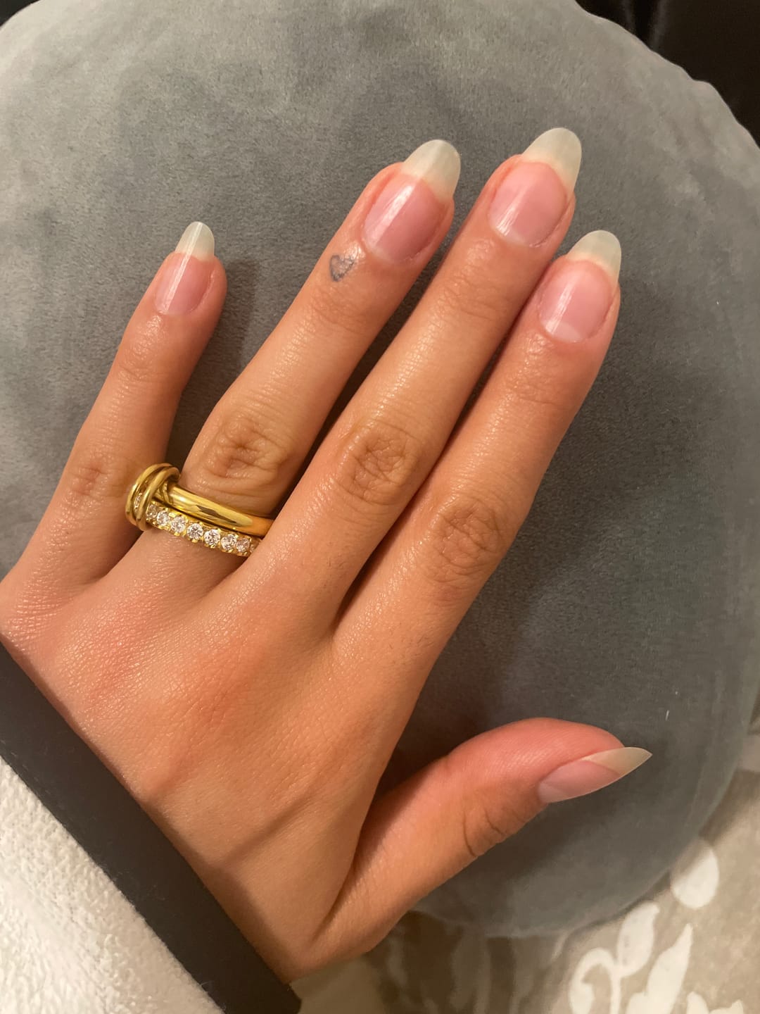 Customer photo review of Square Pave Infinity Flow Ring 14K Vergoldet