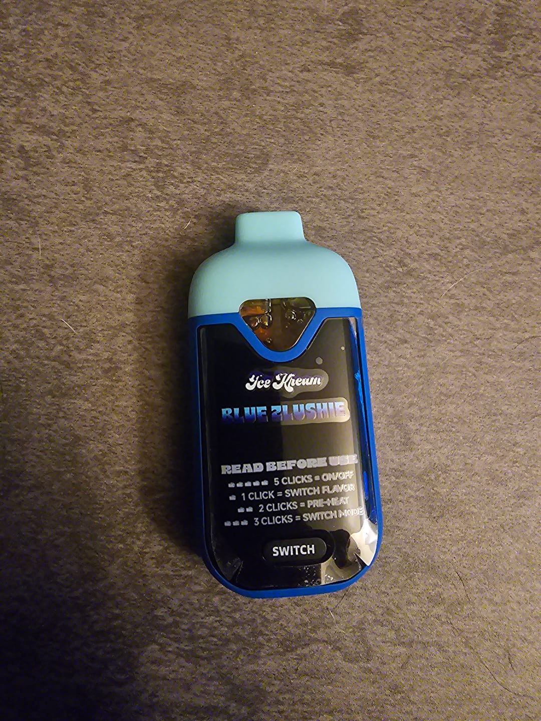 Customer photo review of Blue Zlushie Trio Vape